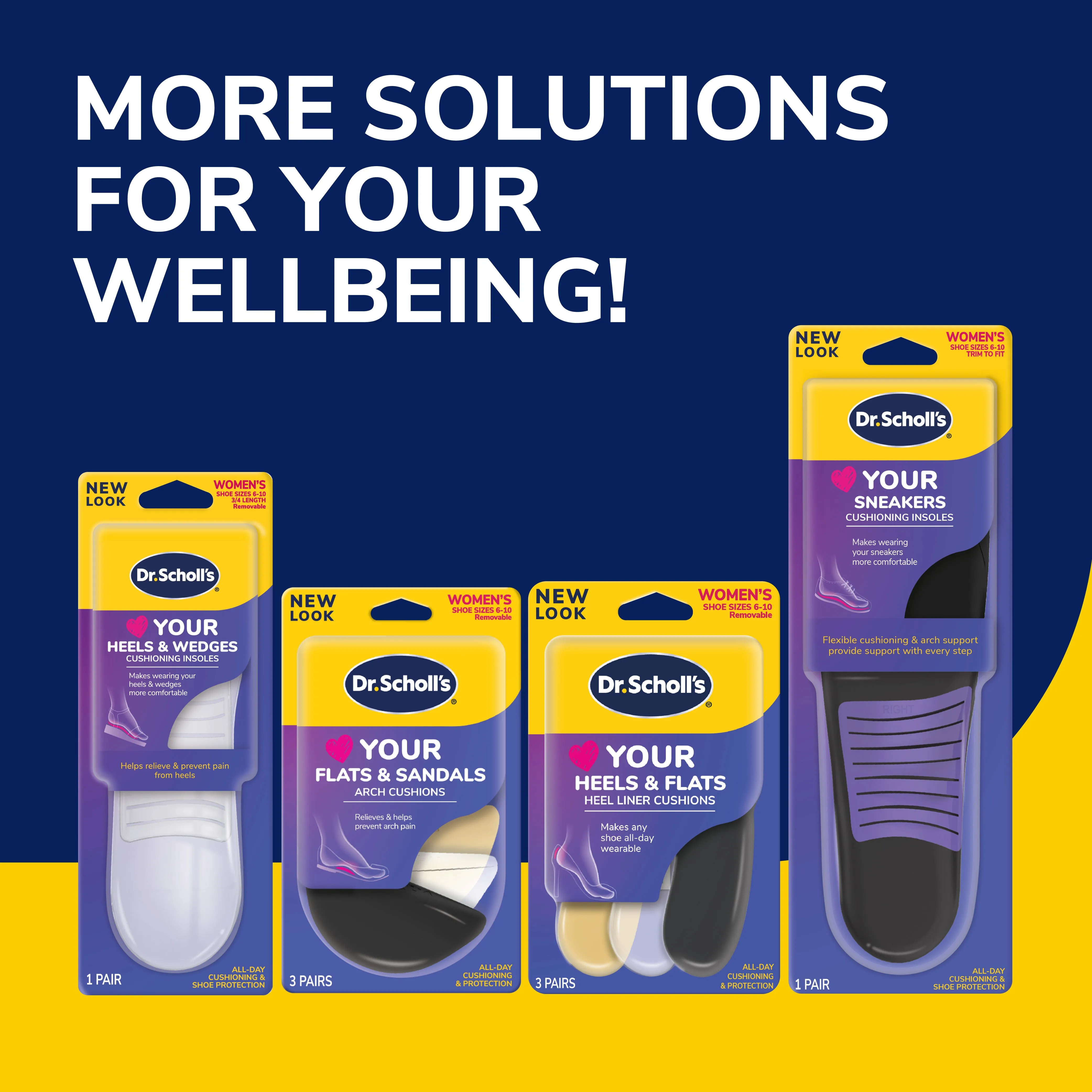 Love Your FLATS & SANDALS 3/4 Length Insoles