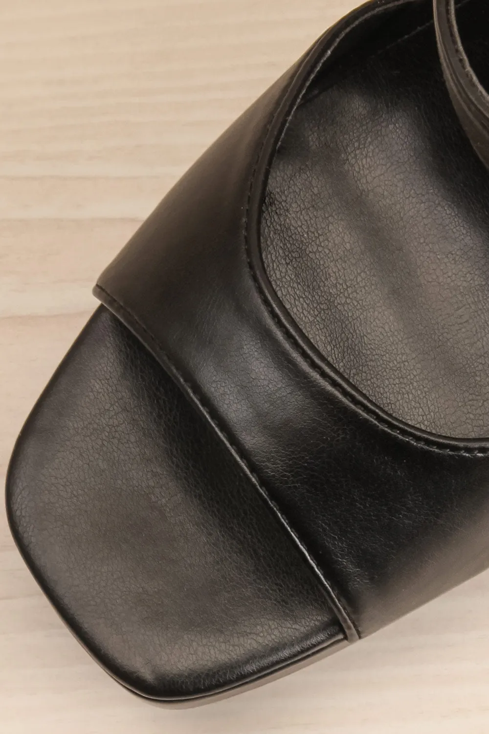 Mariguana Black | Platform Heeled Sandals