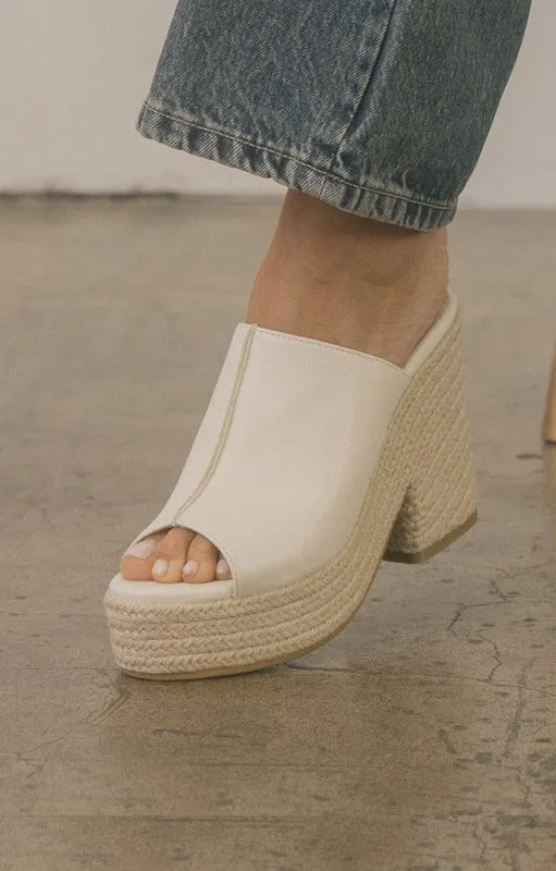 Melissa Espadrille Platform Slide