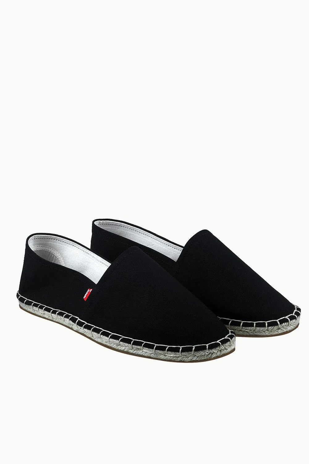 Men's Black Canvas Basque Espadrilles