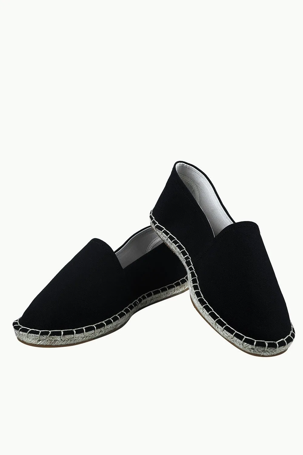 Men's Black Canvas Basque Espadrilles