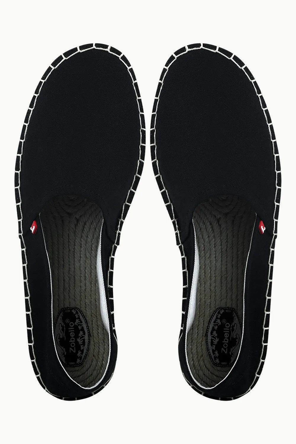 Men's Black Canvas Basque Espadrilles