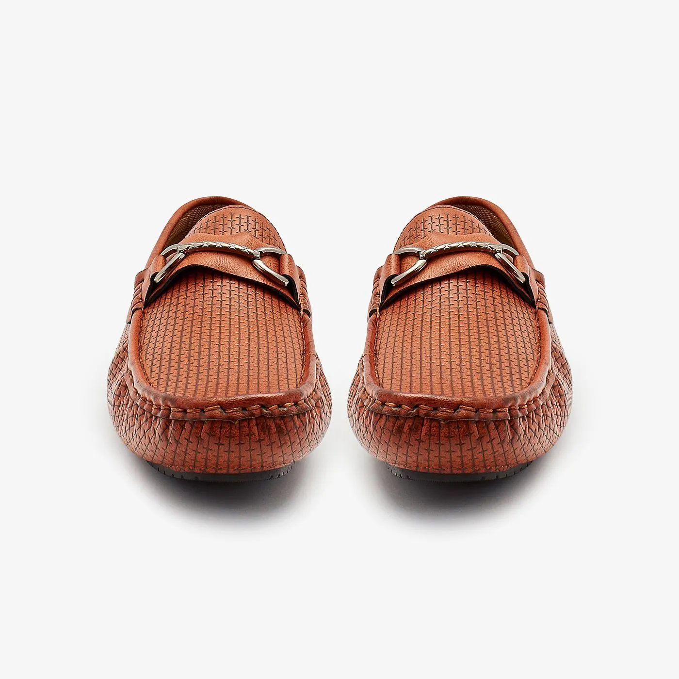 Mens Horsebit Buckle Loafers