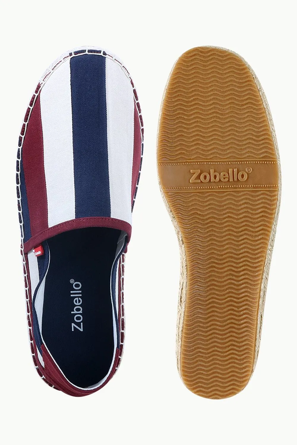 Mens Multi Color Striped Espadrilles