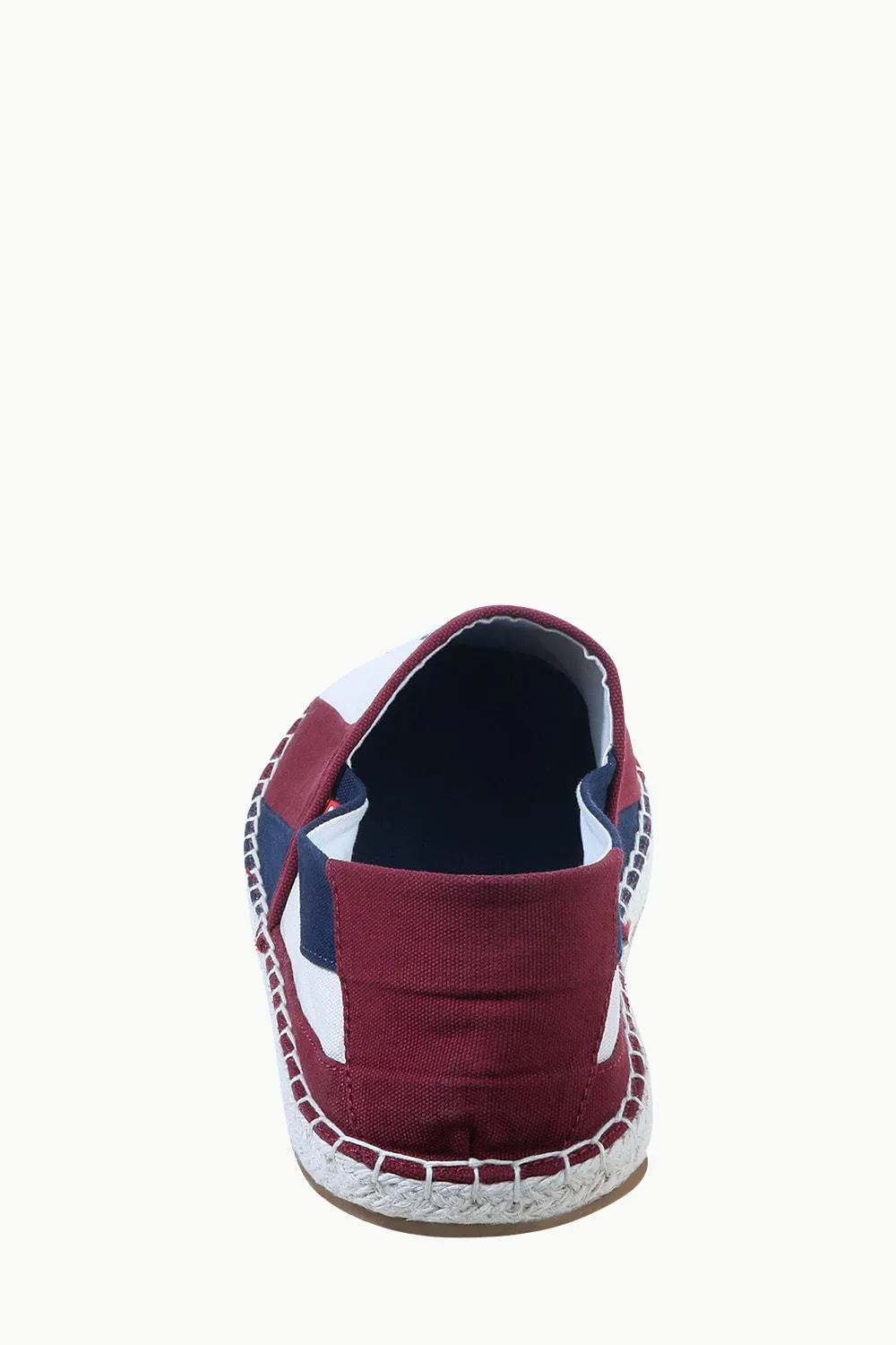 Mens Multi Color Striped Espadrilles