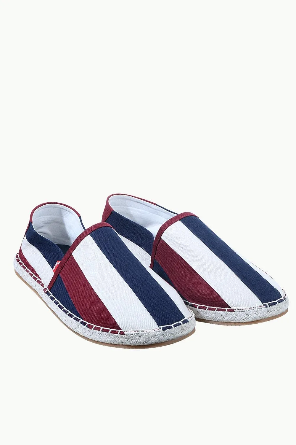 Mens Multi Color Striped Espadrilles