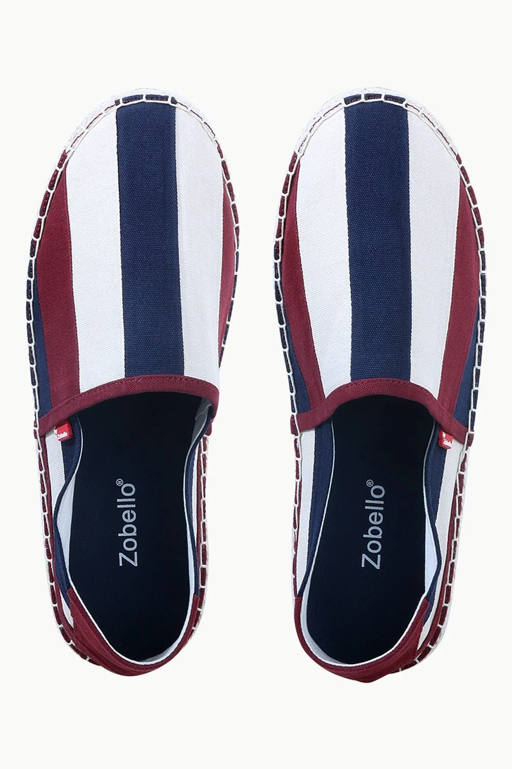 Mens Multi Color Striped Espadrilles