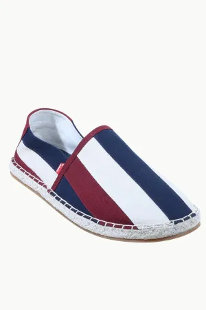 Mens Multi Color Striped Espadrilles