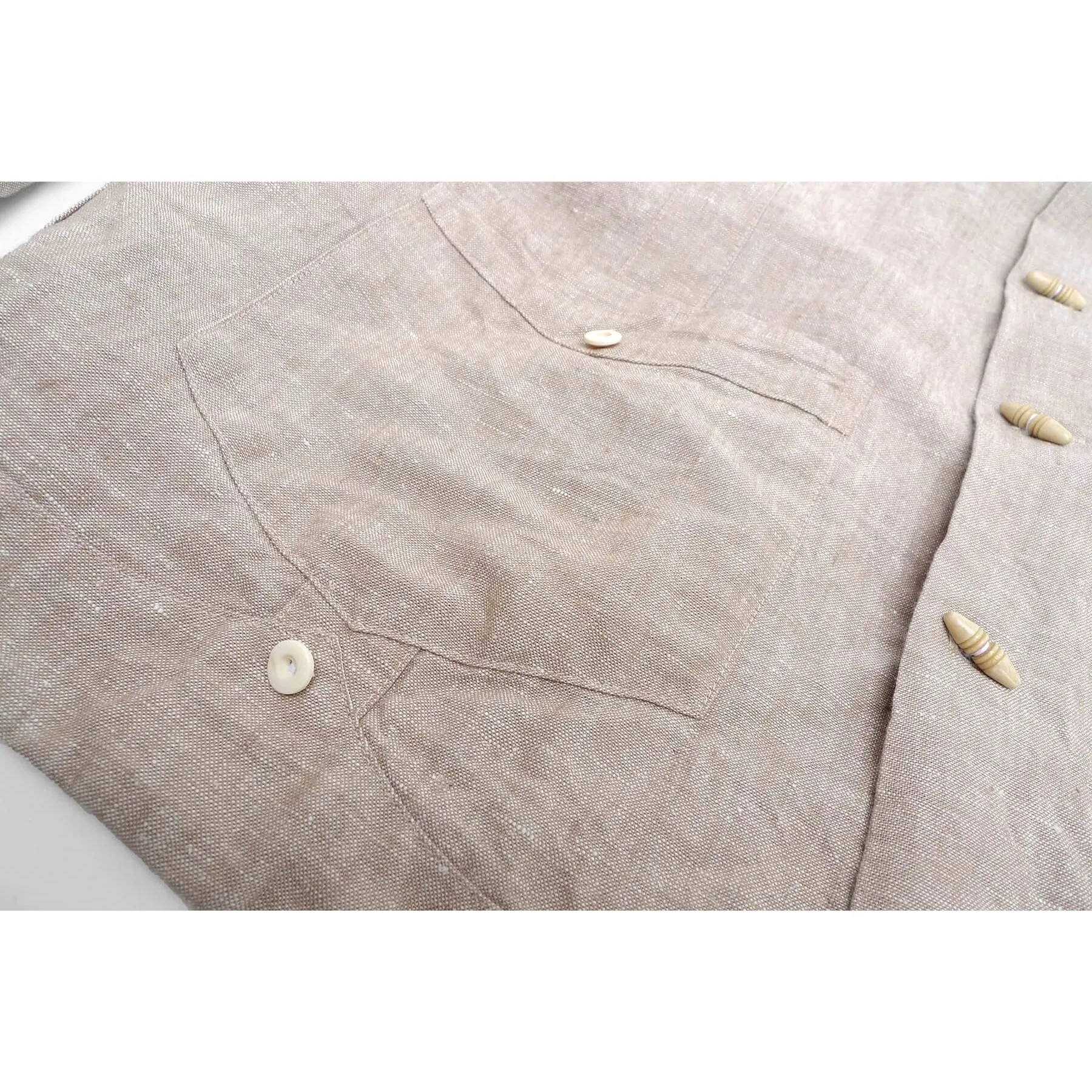 Meridana Shirt - Oatmeal Chambray - Warehouse