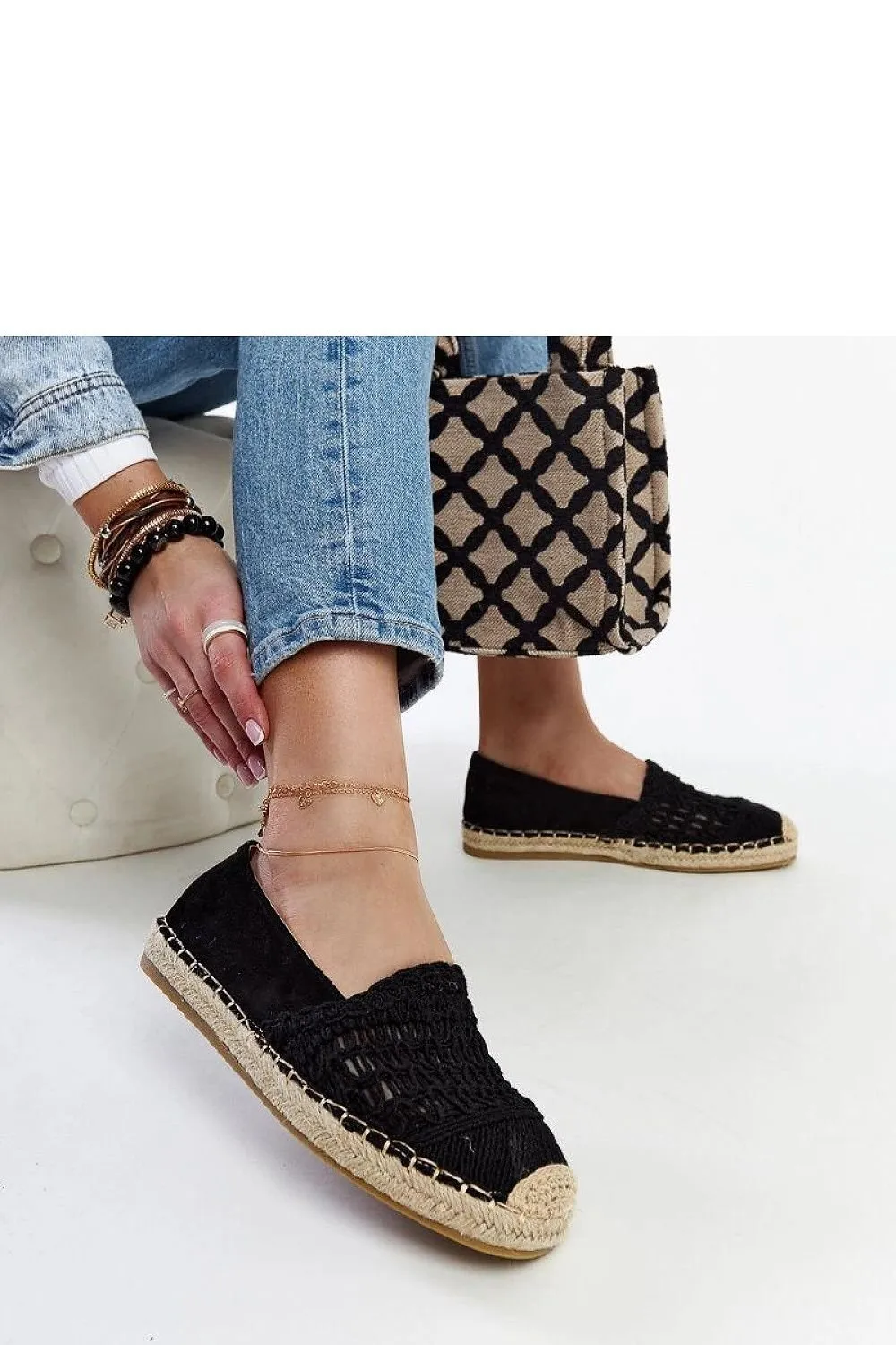 Mint openwork espadrilles