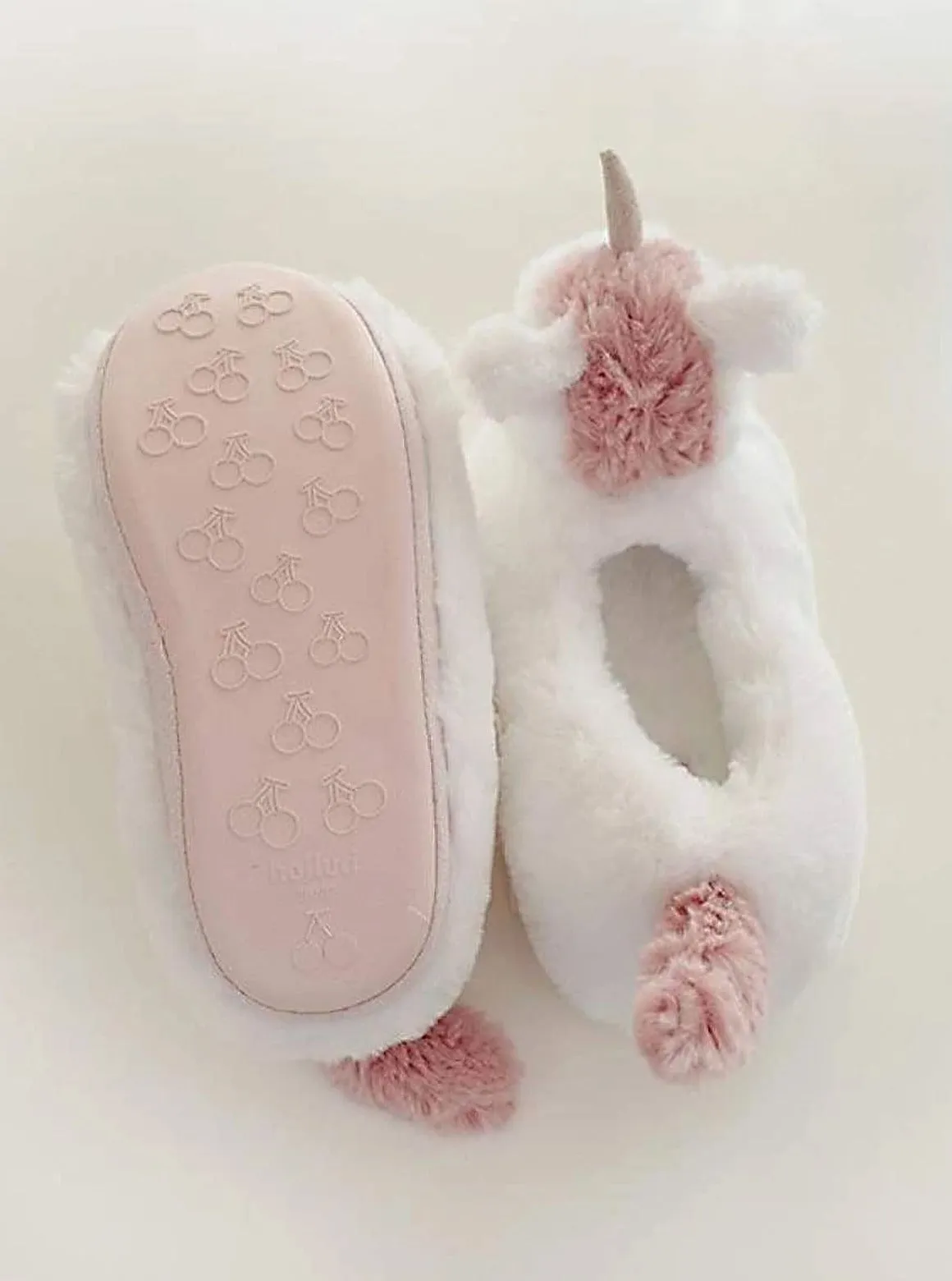 Mommy And Me Plush Unicorn Slippers By Liv and Mia