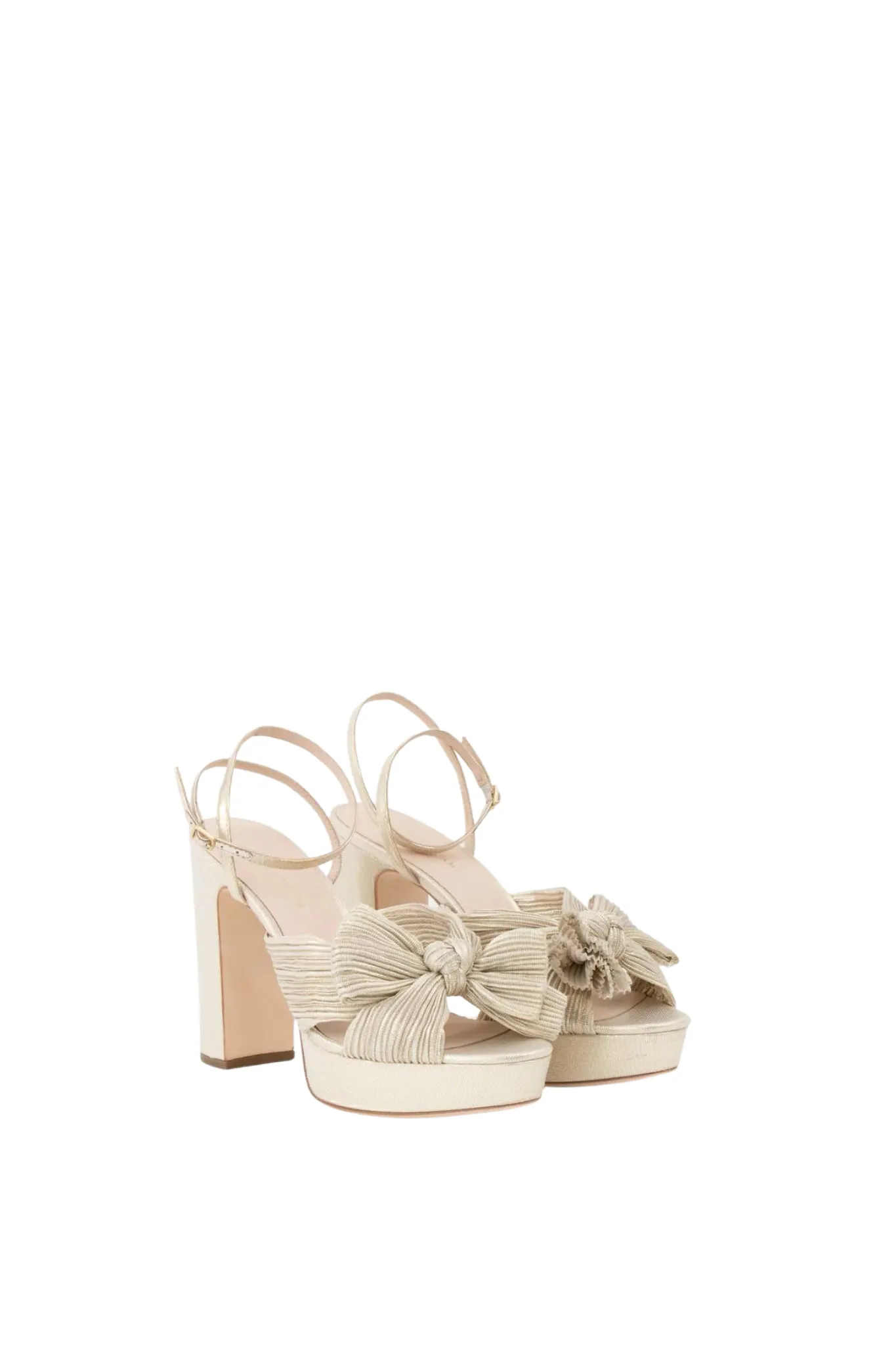 Natalia Platform Sandal in Platinum