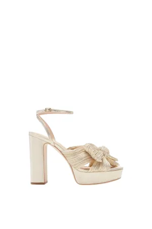 Natalia Platform Sandal in Platinum