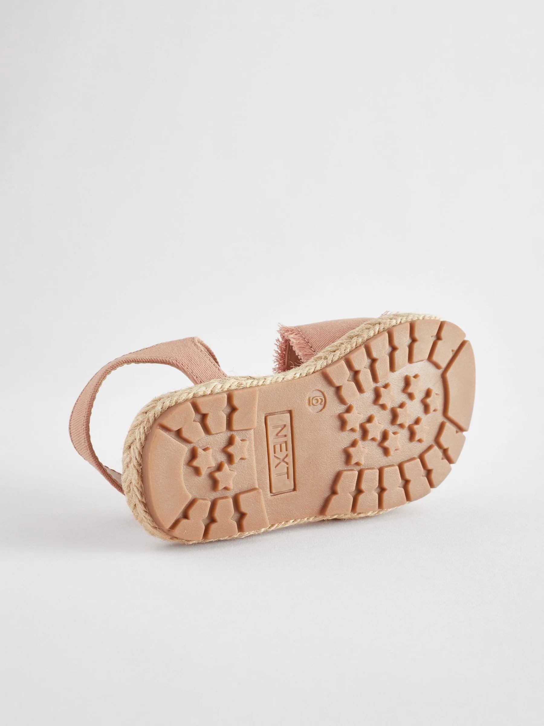 Neutral Embroidered Espadrilles Sandals