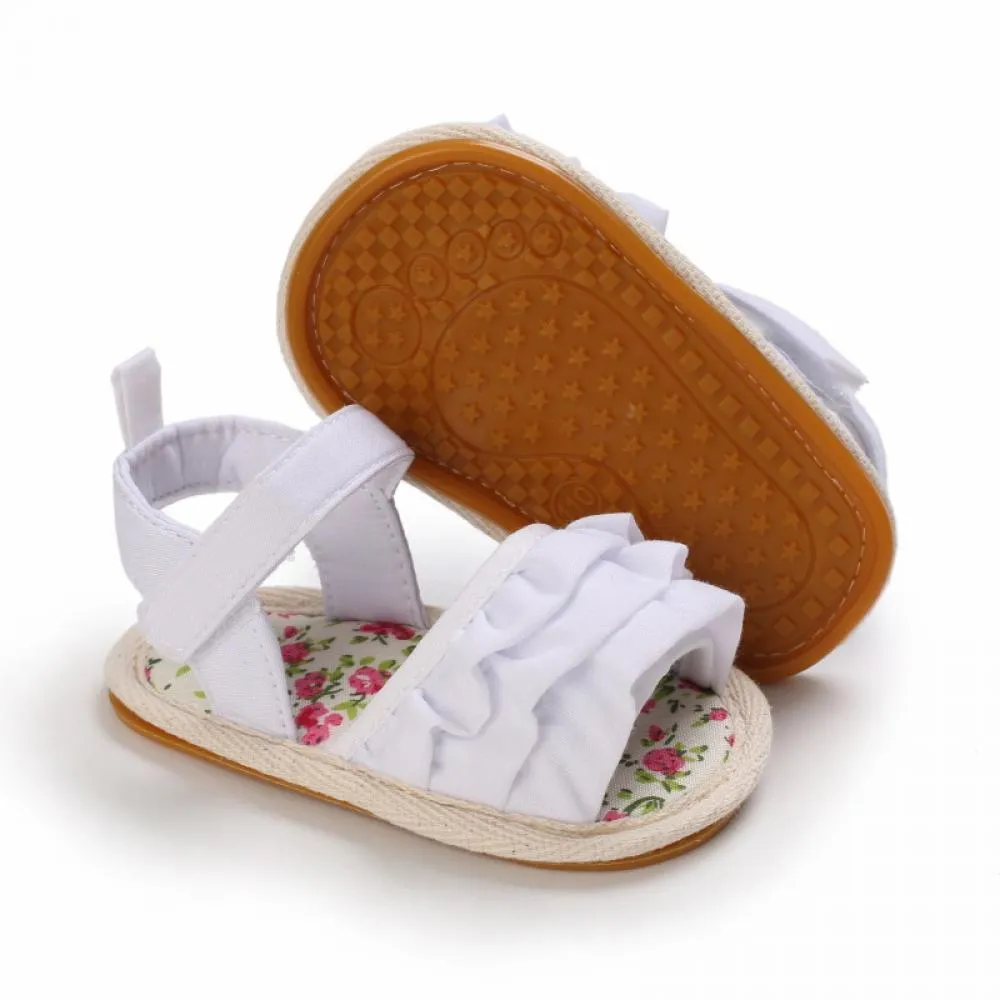 Newborn Baby Girls Sandals Summer Lace Shoes Wholesale Infant Shoes
