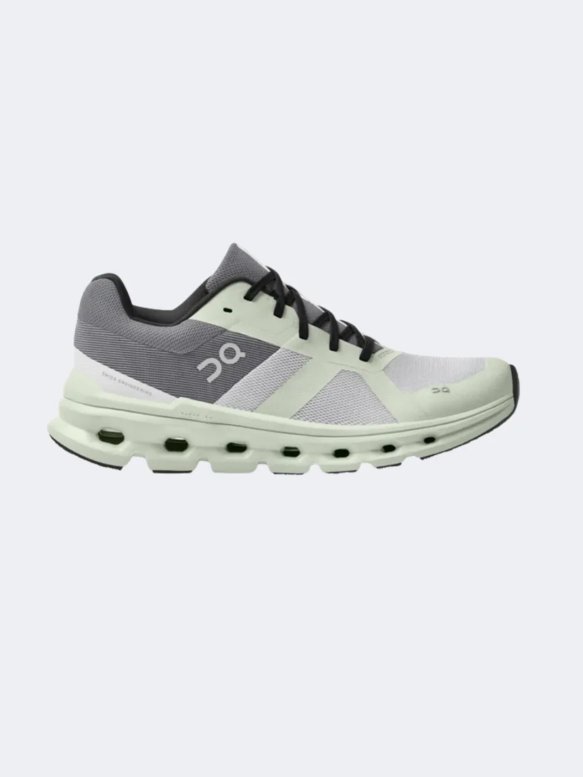 On Cloudrunner Women Running Shoes Frost/Aloe