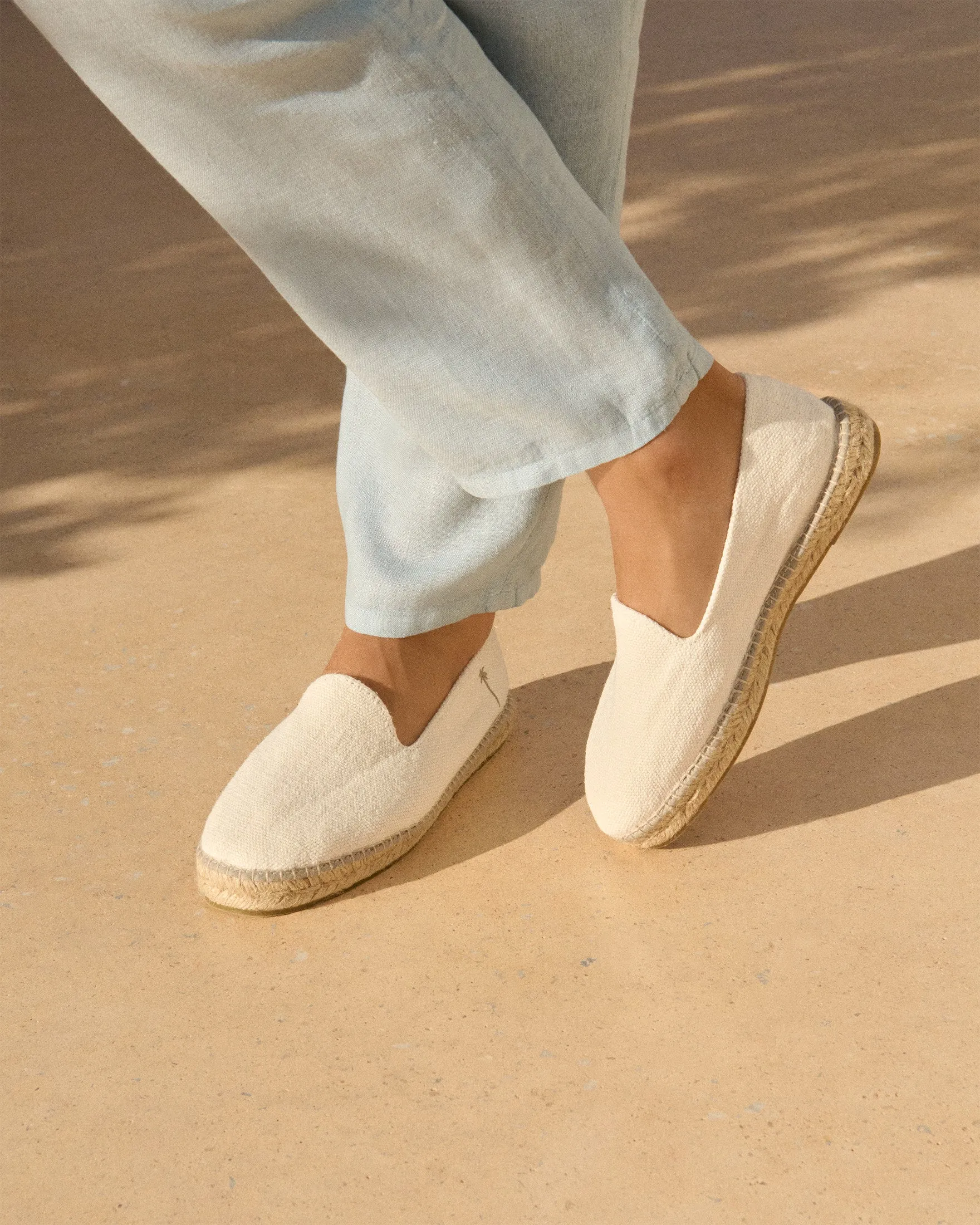 Organic Hemp Espadrilles - O70C0 - La Havana White