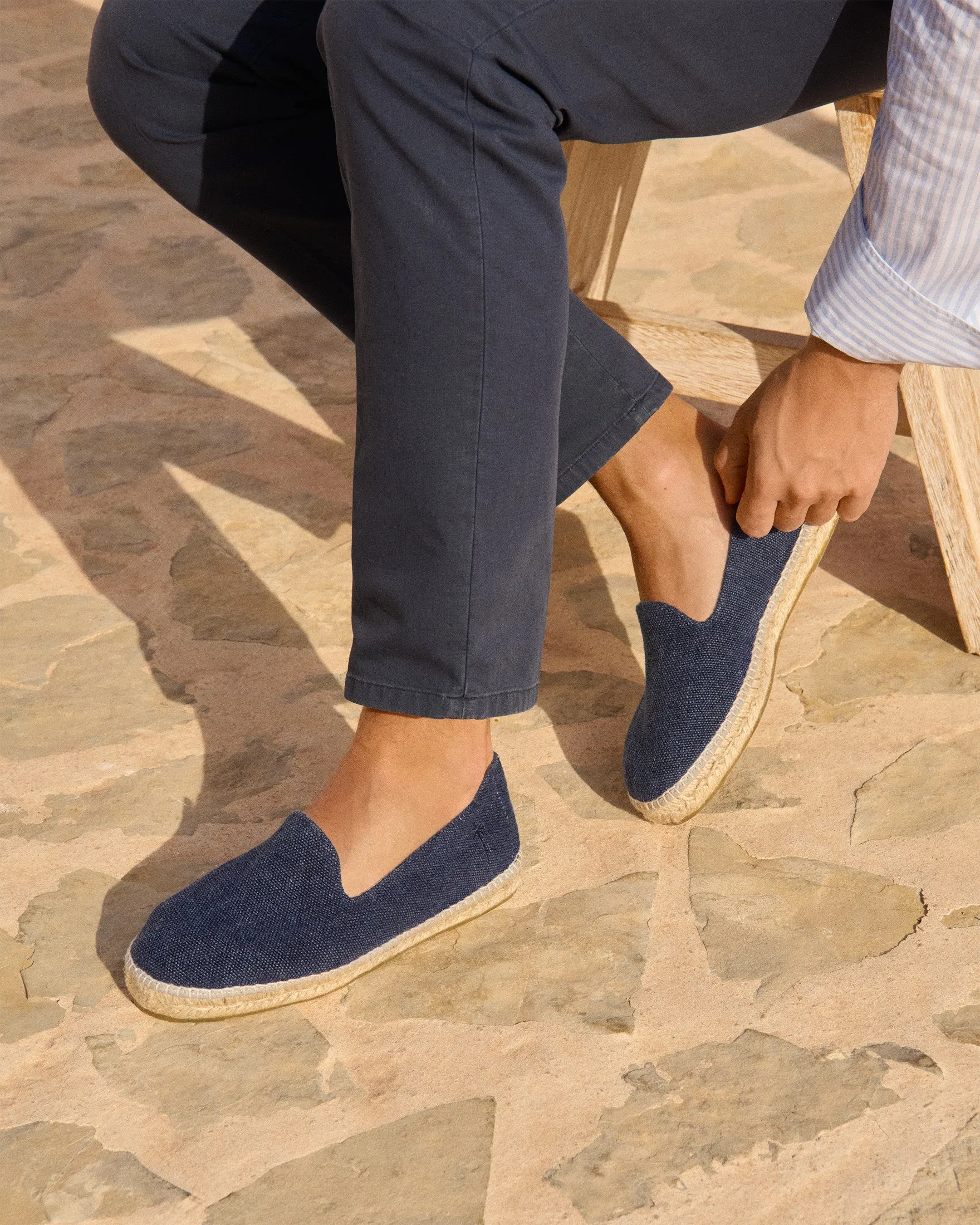 Organic Hemp Espadrilles - O75C0 - La Havana Navy