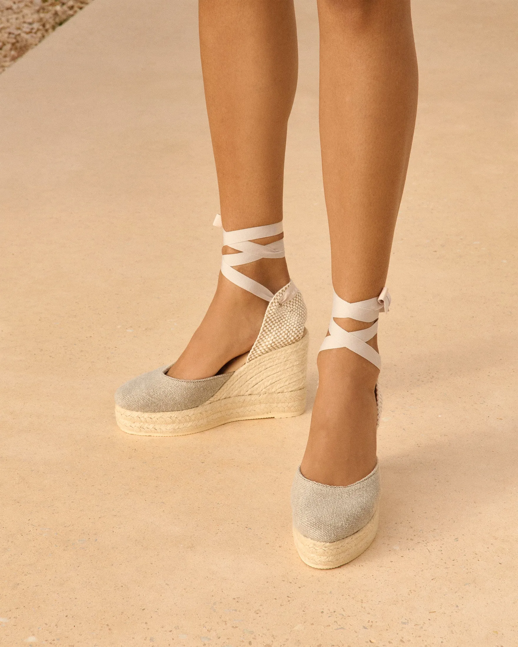 Organic Hemp Wedge Espadrilles - O71WV - La Havana Natural