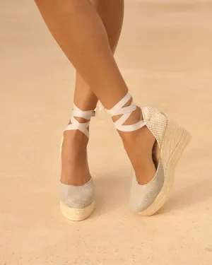 Organic Hemp Wedge Espadrilles - O71WV - La Havana Natural