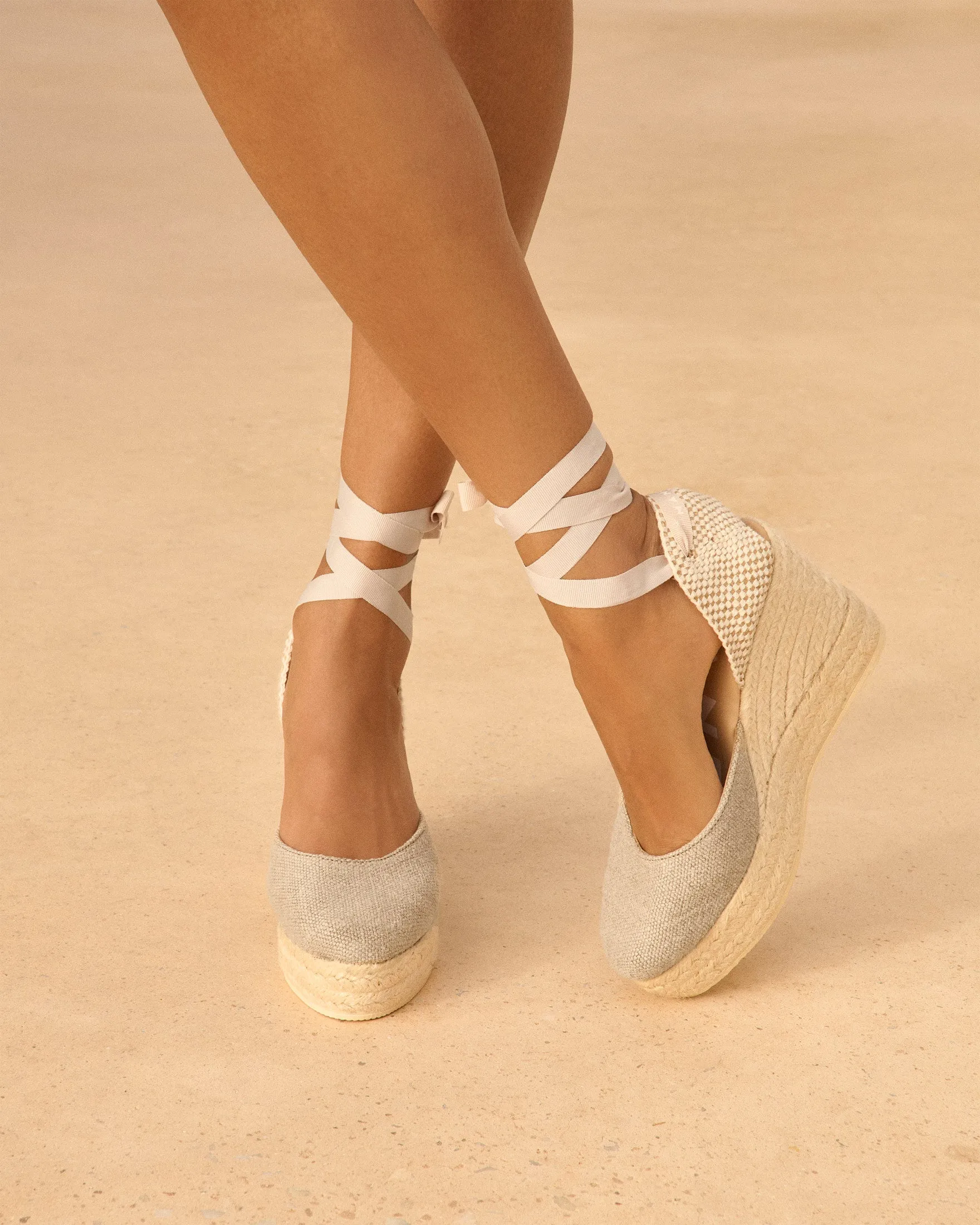Organic Hemp Wedge Espadrilles - O71WV - La Havana Natural
