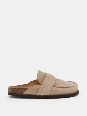 Pia padded suede mules