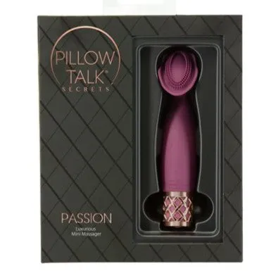 Pillow Talk Secrets Passion Mini Clitoral Massager Wine