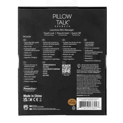Pillow Talk Secrets Passion Mini Clitoral Massager Wine