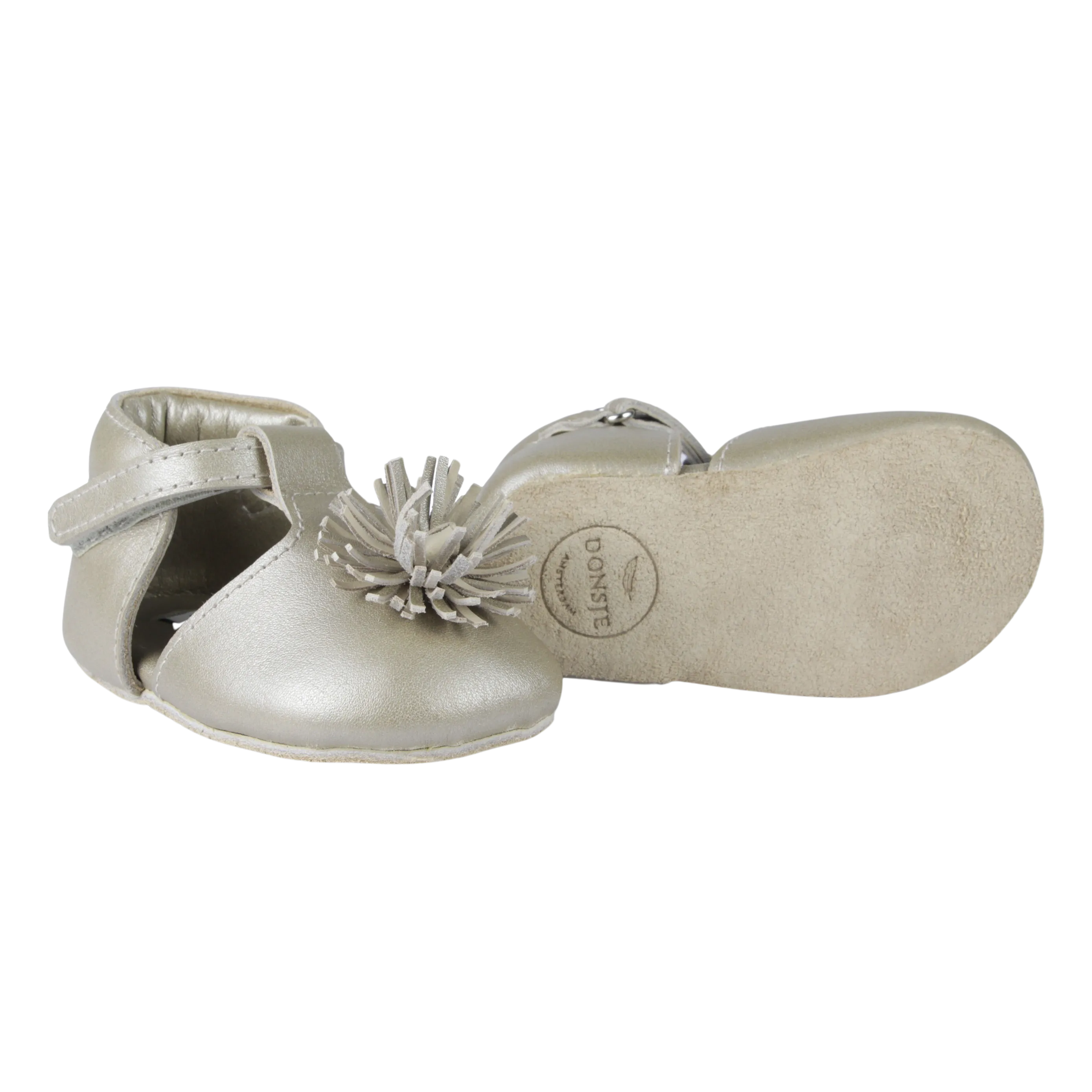 Poms Shoes | Champagne Metallic Leather