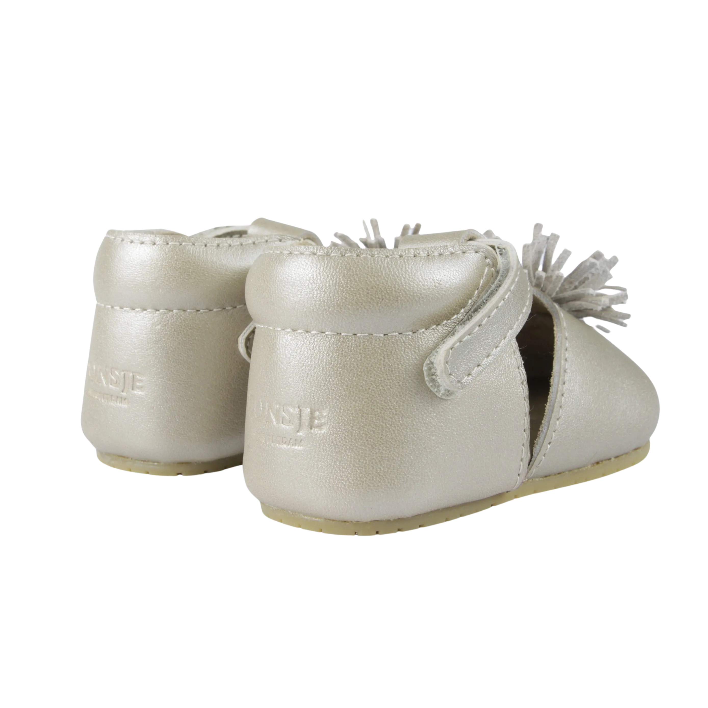 Poms Shoes | Champagne Metallic Leather
