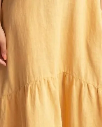 Praya Linen Dress in Sunflower | Sunflower