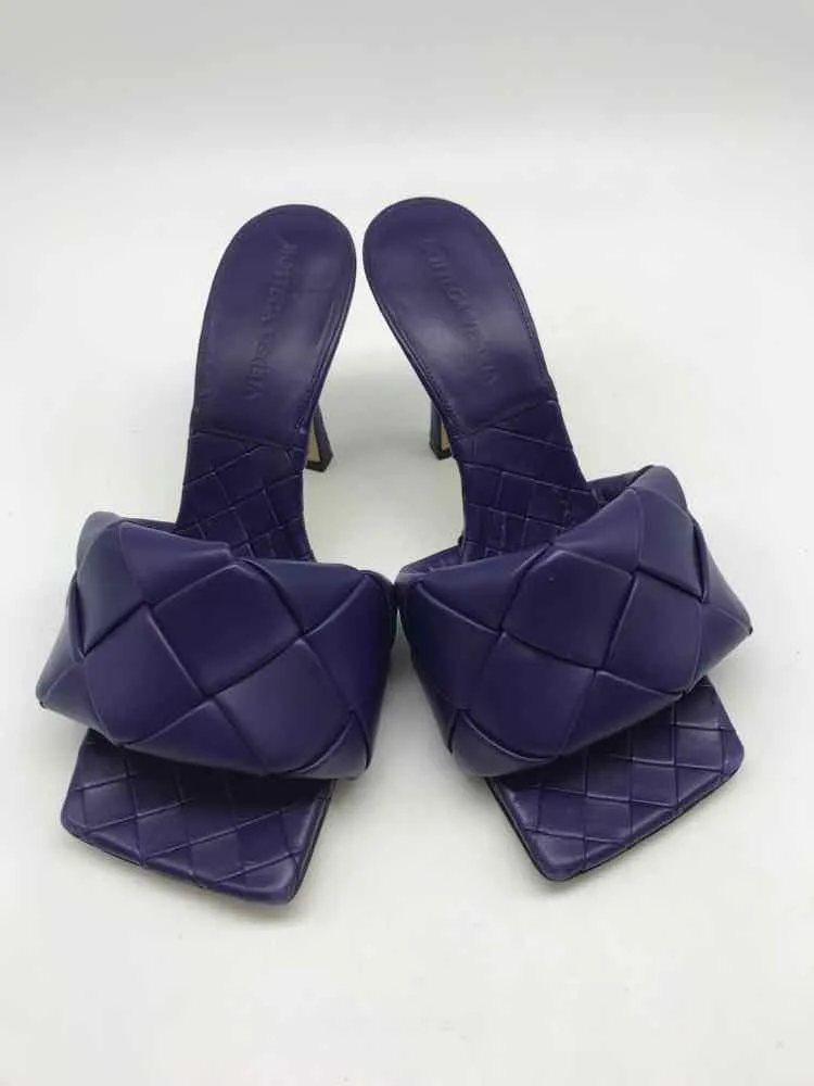 Pre-Owned Bottega Veneta Purple Size 36.5 Mule Heels