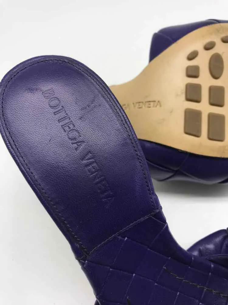 Pre-Owned Bottega Veneta Purple Size 36.5 Mule Heels