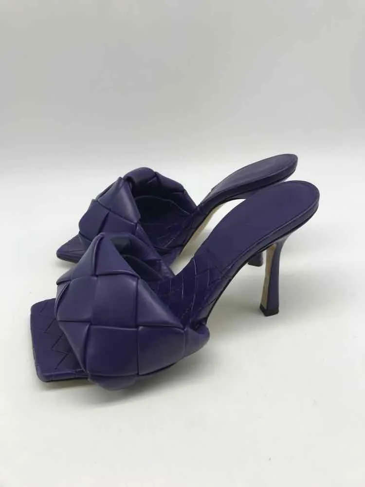 Pre-Owned Bottega Veneta Purple Size 36.5 Mule Heels