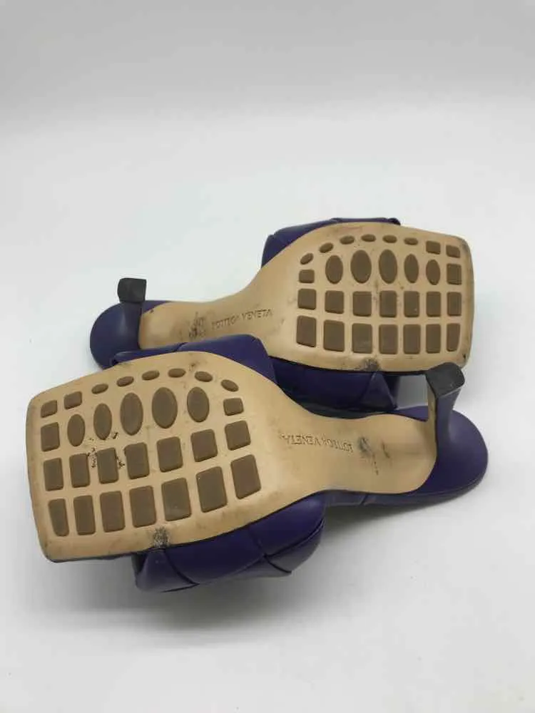 Pre-Owned Bottega Veneta Purple Size 36.5 Mule Heels
