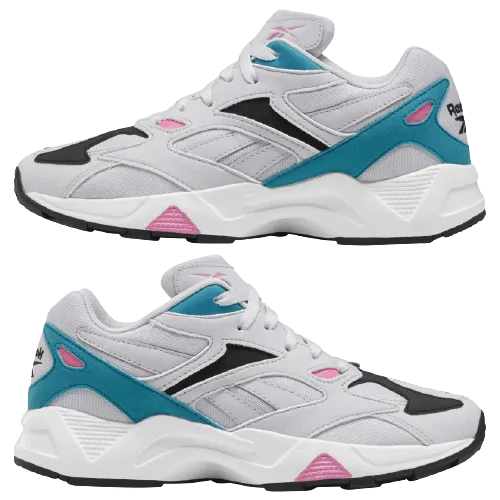 Reebok Aztrek 96 Women Running Shoes Grey/Teal /Pink Ef3030