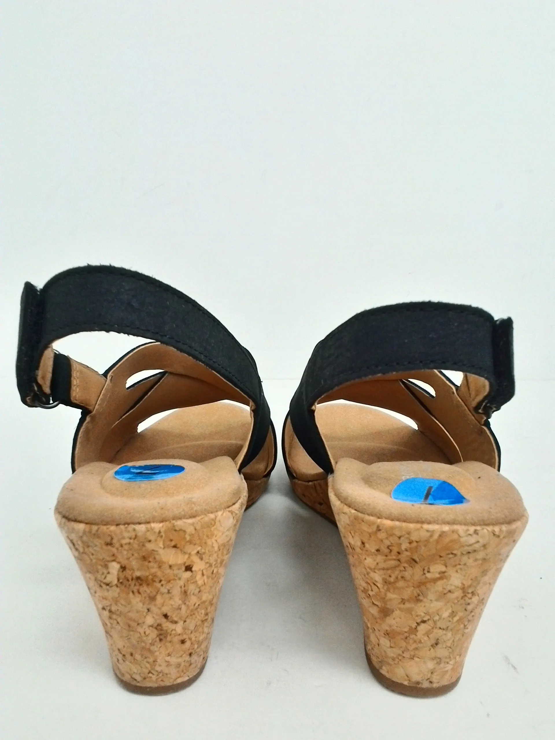Rockport Women's Black Wedge Sandal Size 7