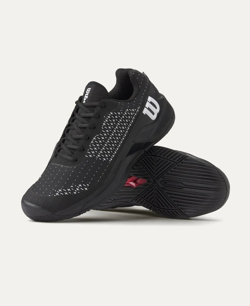 Rush Pro Extra Duty Men's Tennis Shoe - Black, Black, White
