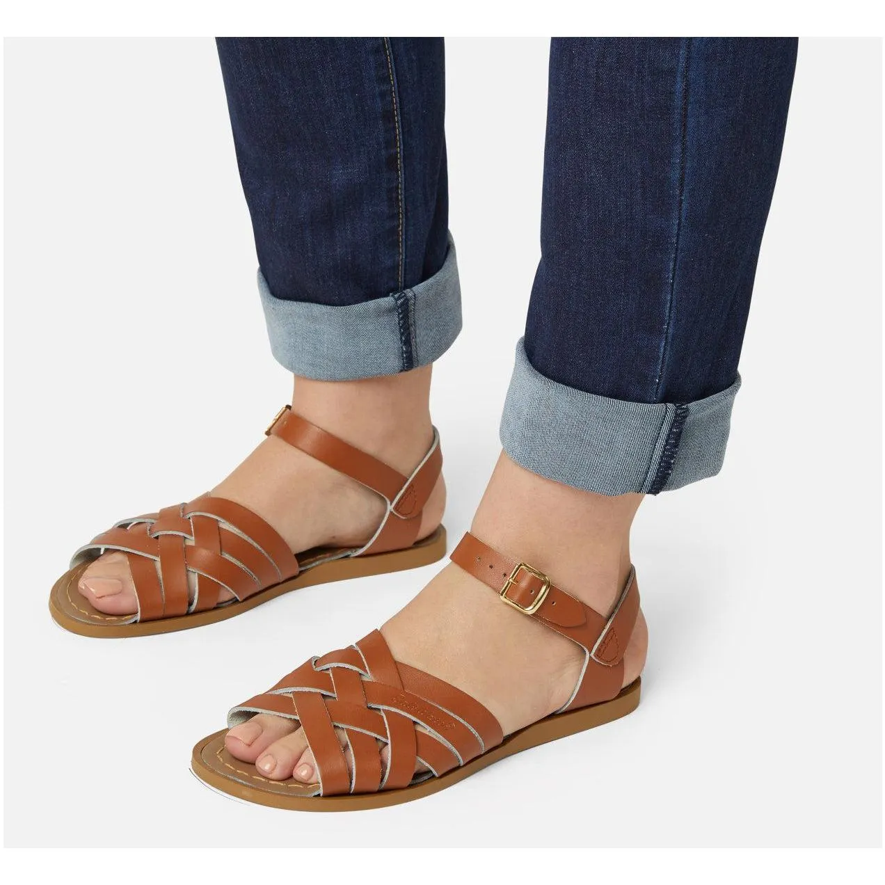 Saltwater Retro Sandals - Tan - Adult