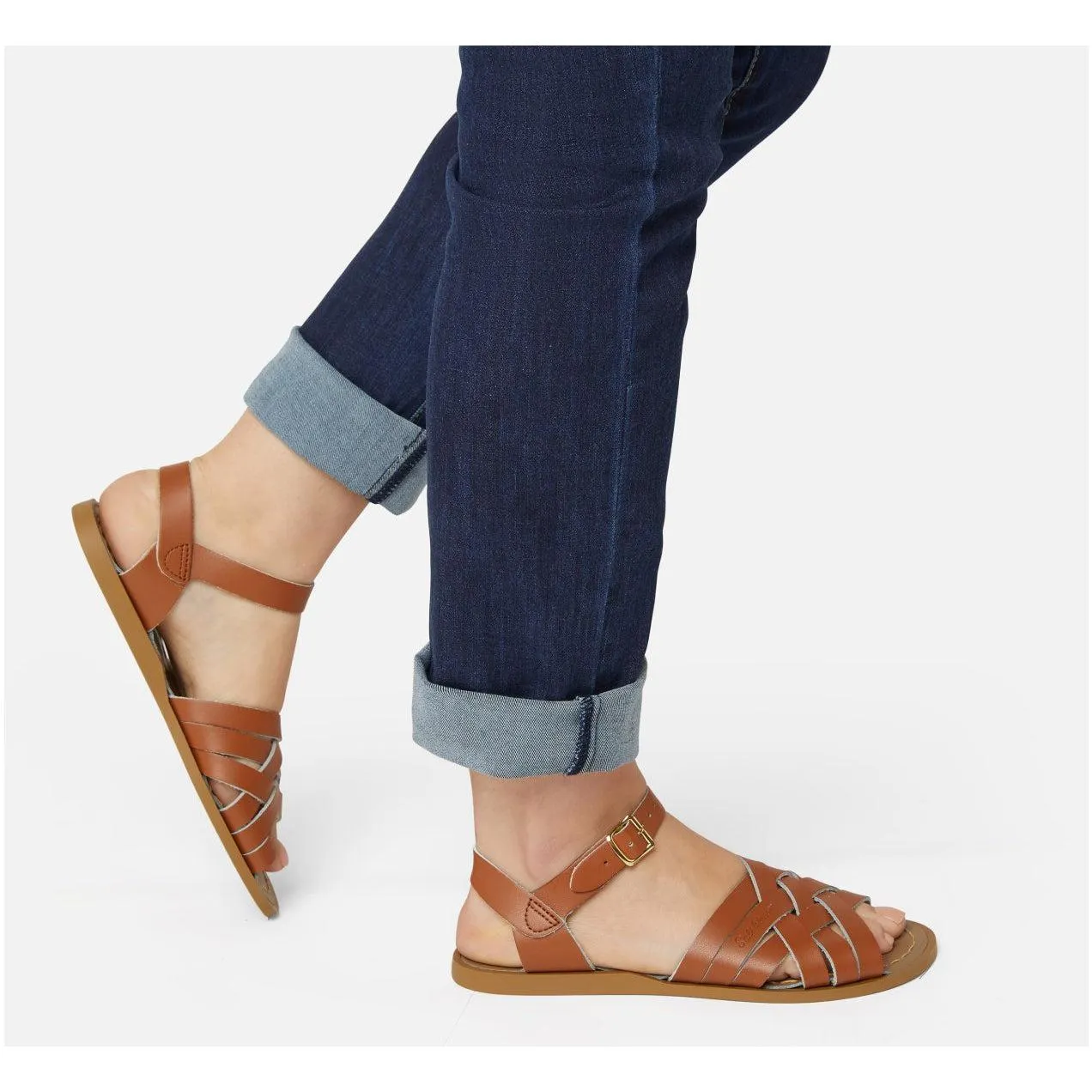 Saltwater Retro Sandals - Tan - Adult