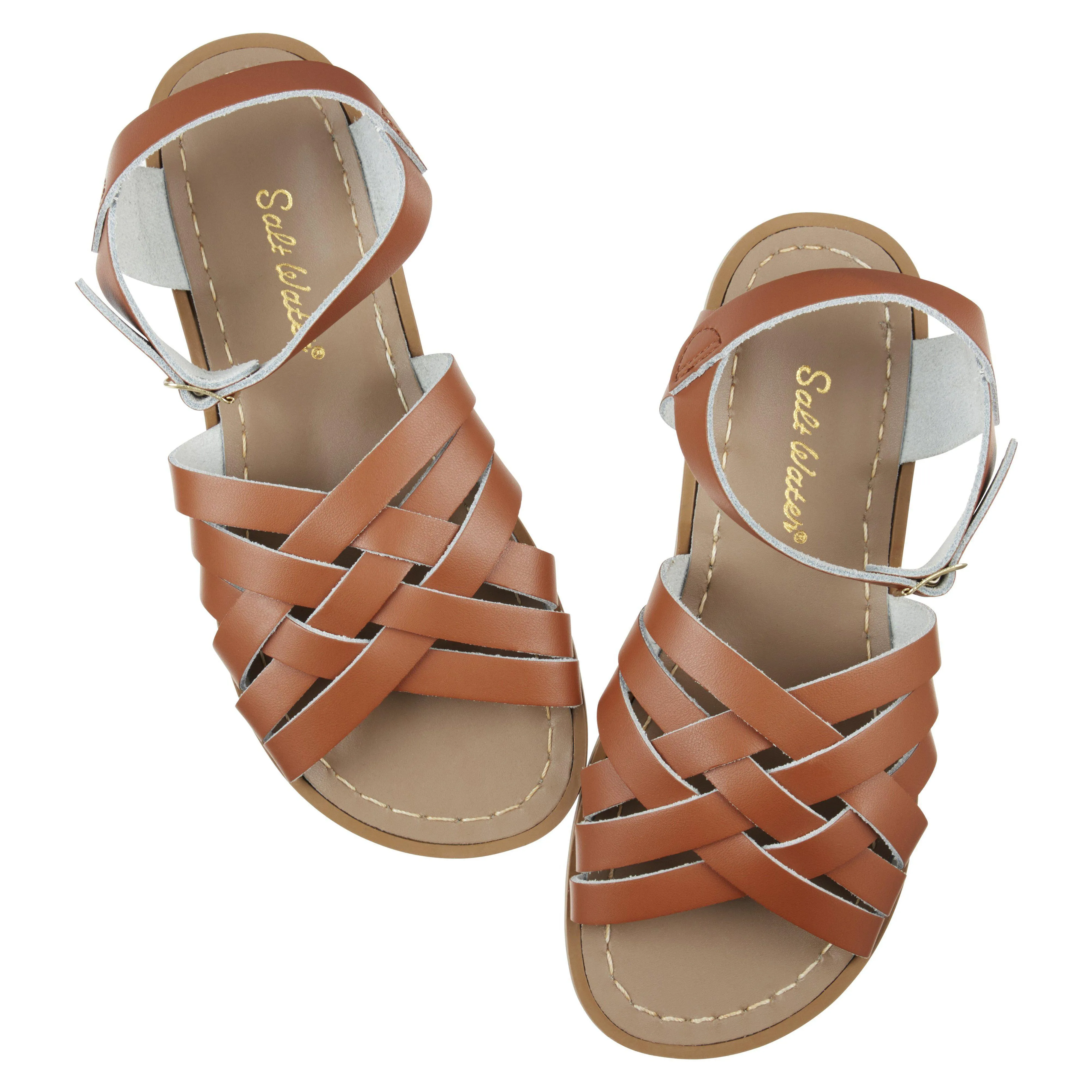 Saltwater Retro Sandals - Tan - Adult