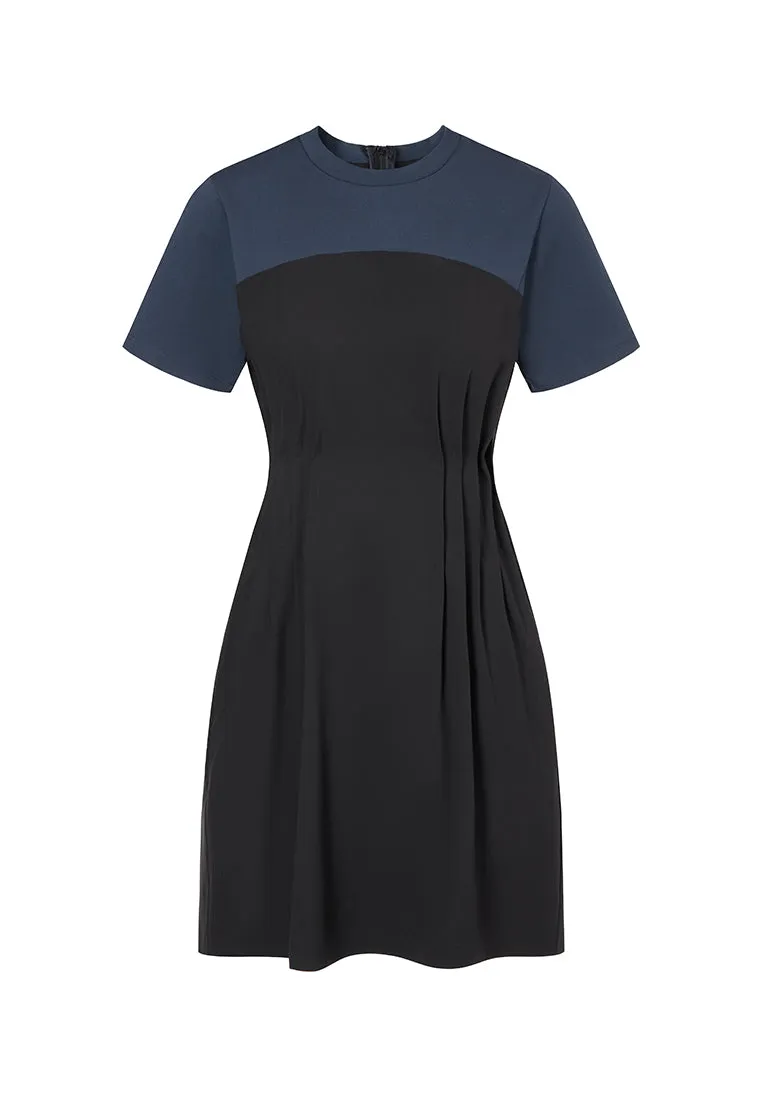 Santorini T-Shirt Maxi Dress with Pleated Waist