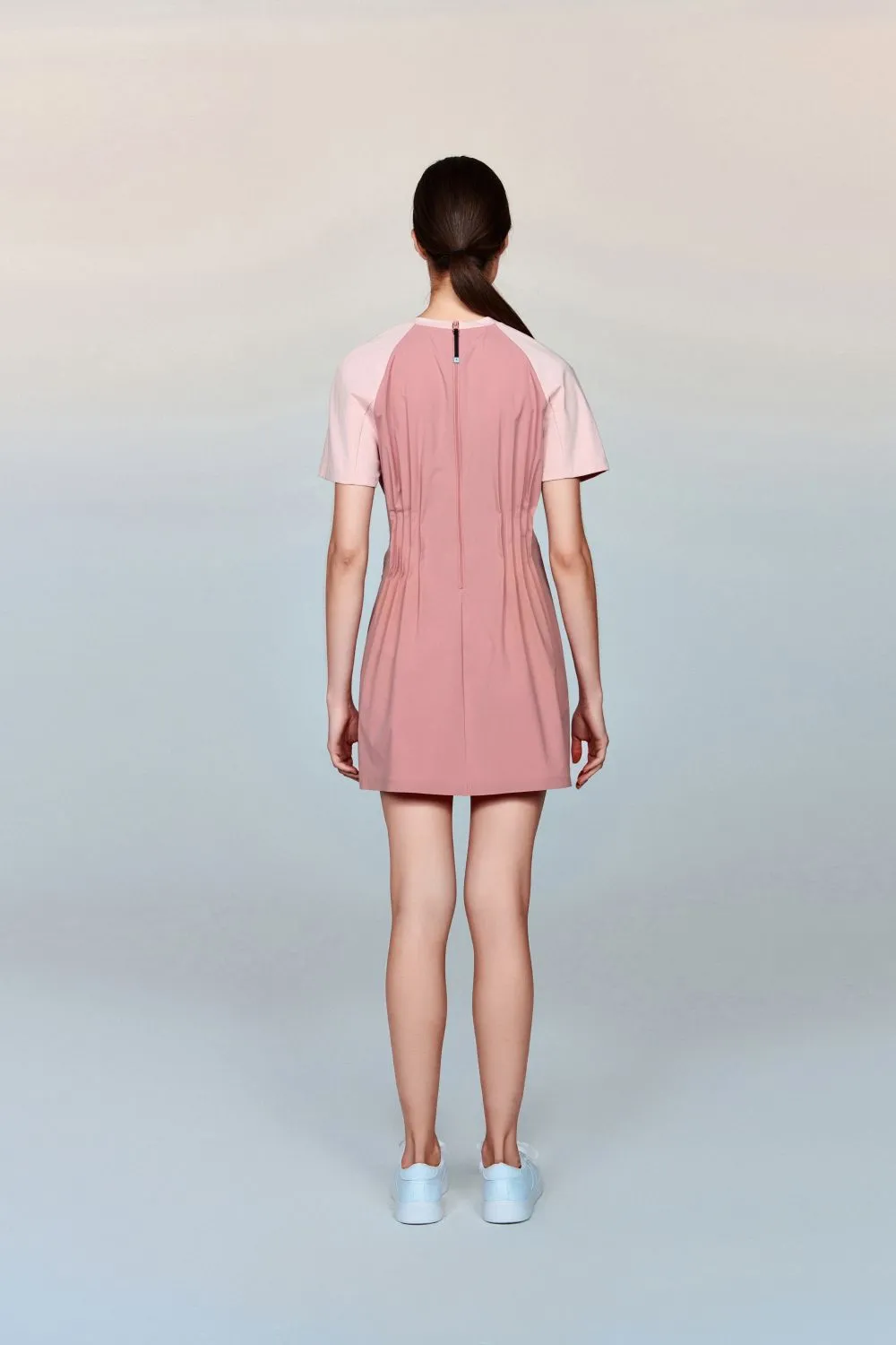 Santorini T-Shirt Maxi Dress with Pleated Waist