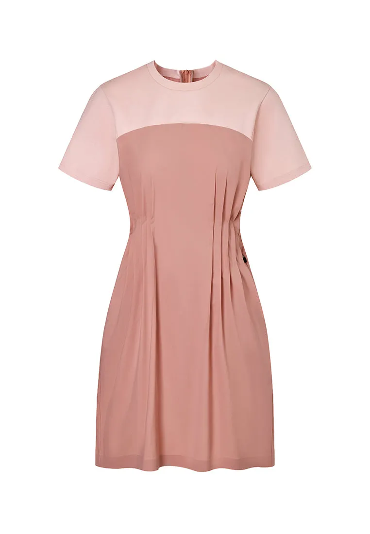 Santorini T-Shirt Maxi Dress with Pleated Waist