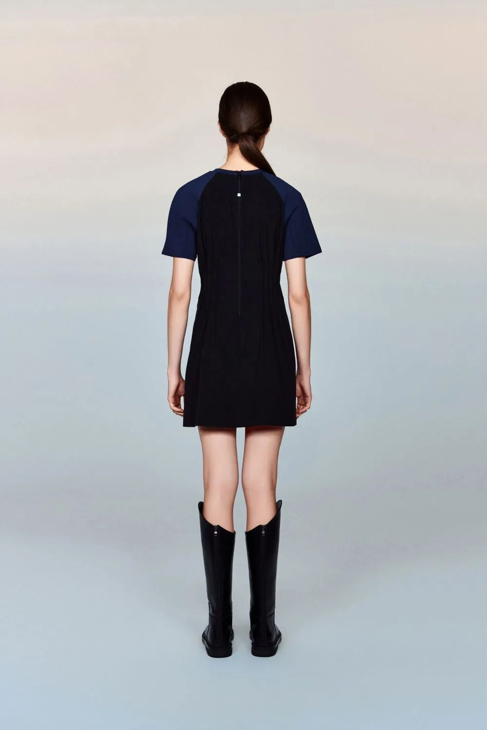 Santorini T-Shirt Maxi Dress with Pleated Waist