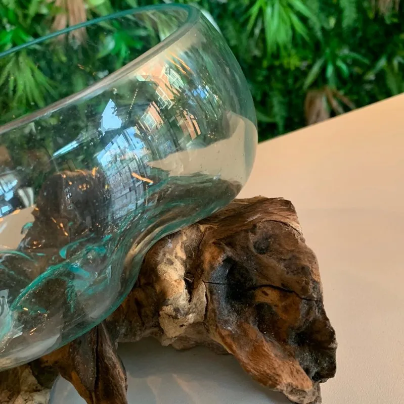Sculpted Glass Bowl