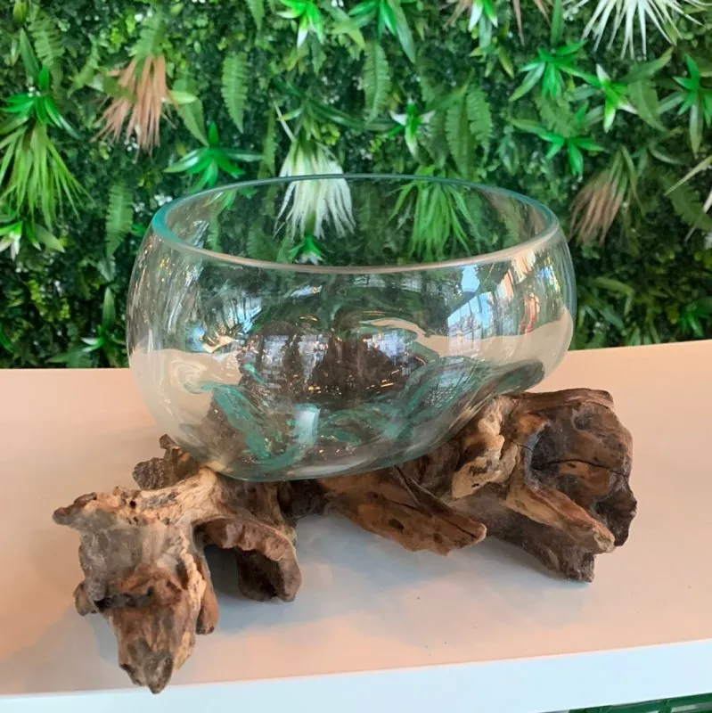 Sculpted Glass Bowl