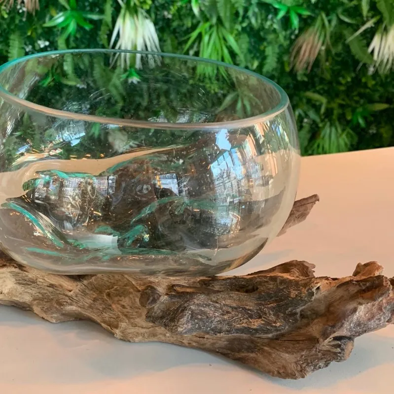 Sculpted Glass Bowl