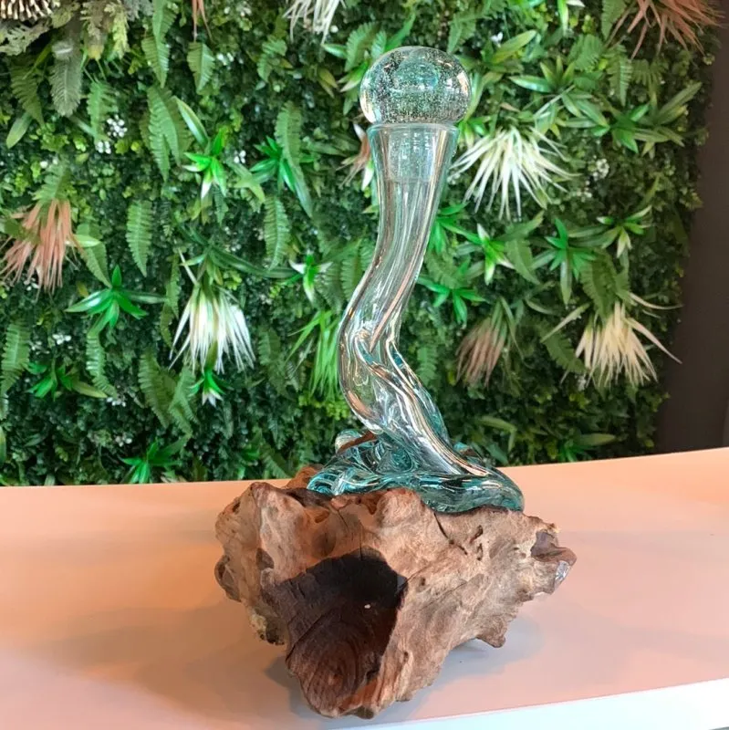 Sculpted Glass Oil and Vinegar Set