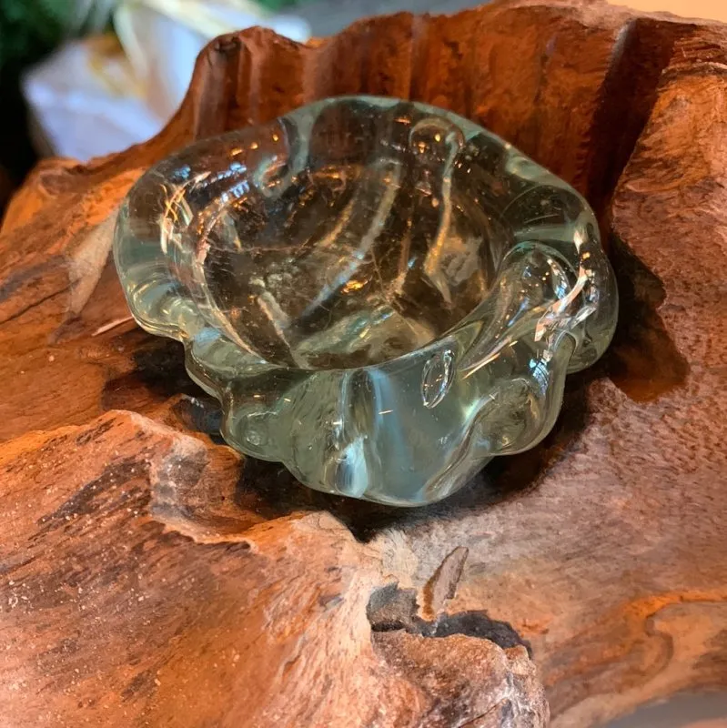 Sculpted Glass Salt & Pepper Set